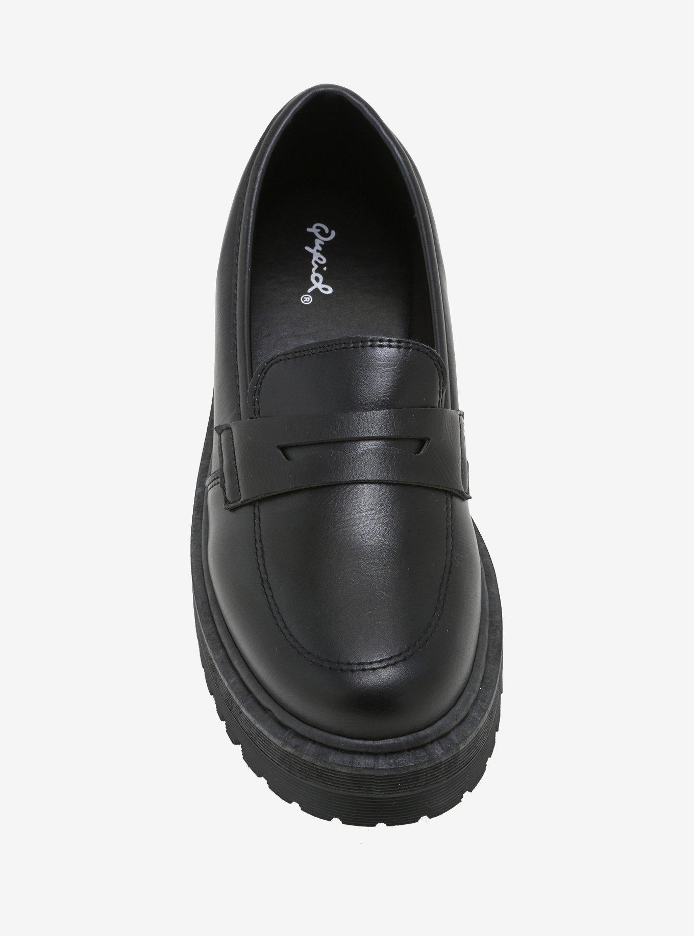 Black Platform Loafers, MULTI, alternate