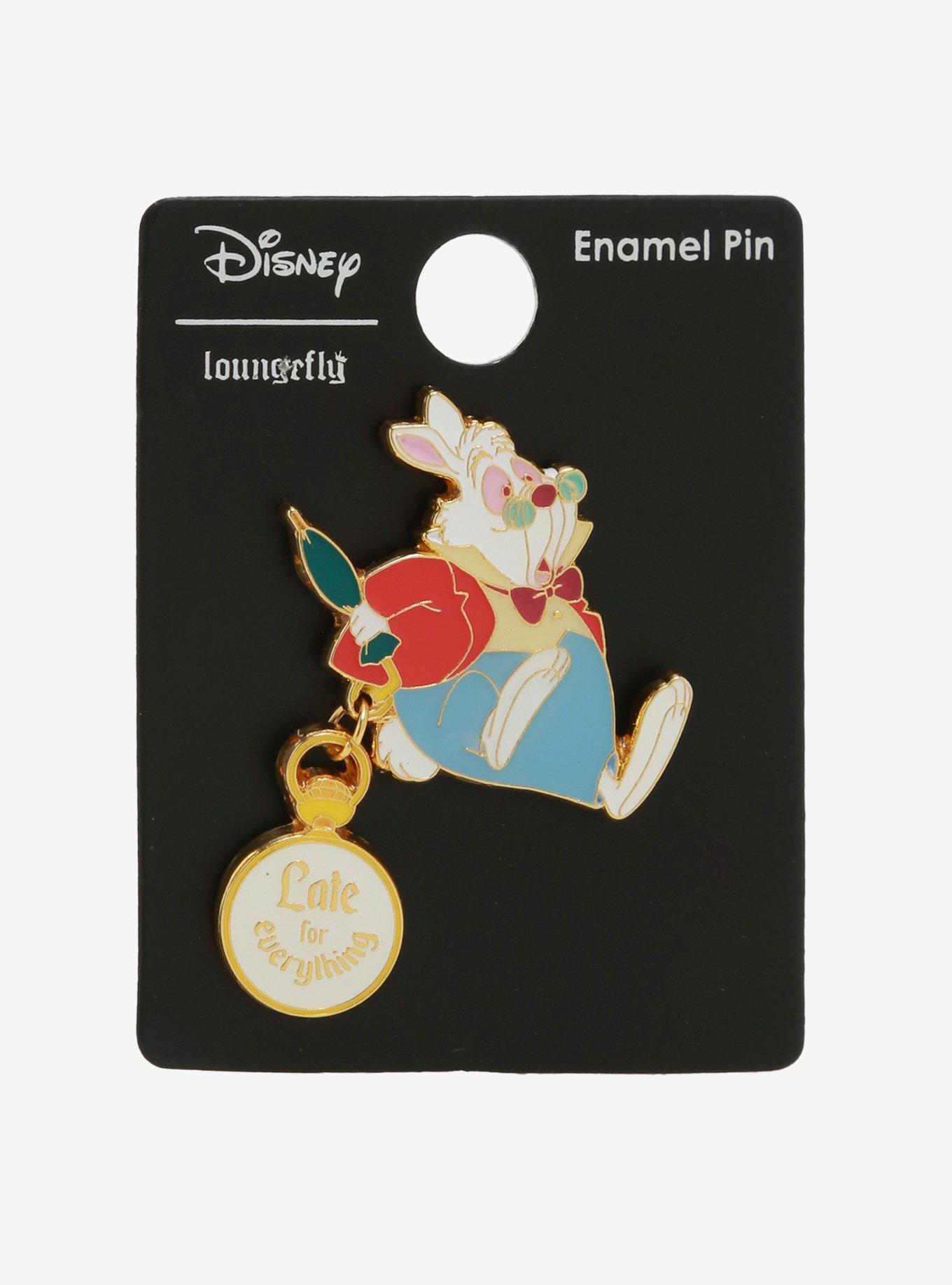 Loungefly Disney Alice in Wonderland White Rabbit Enamel Pin - BoxLunch Exclusive, , alternate