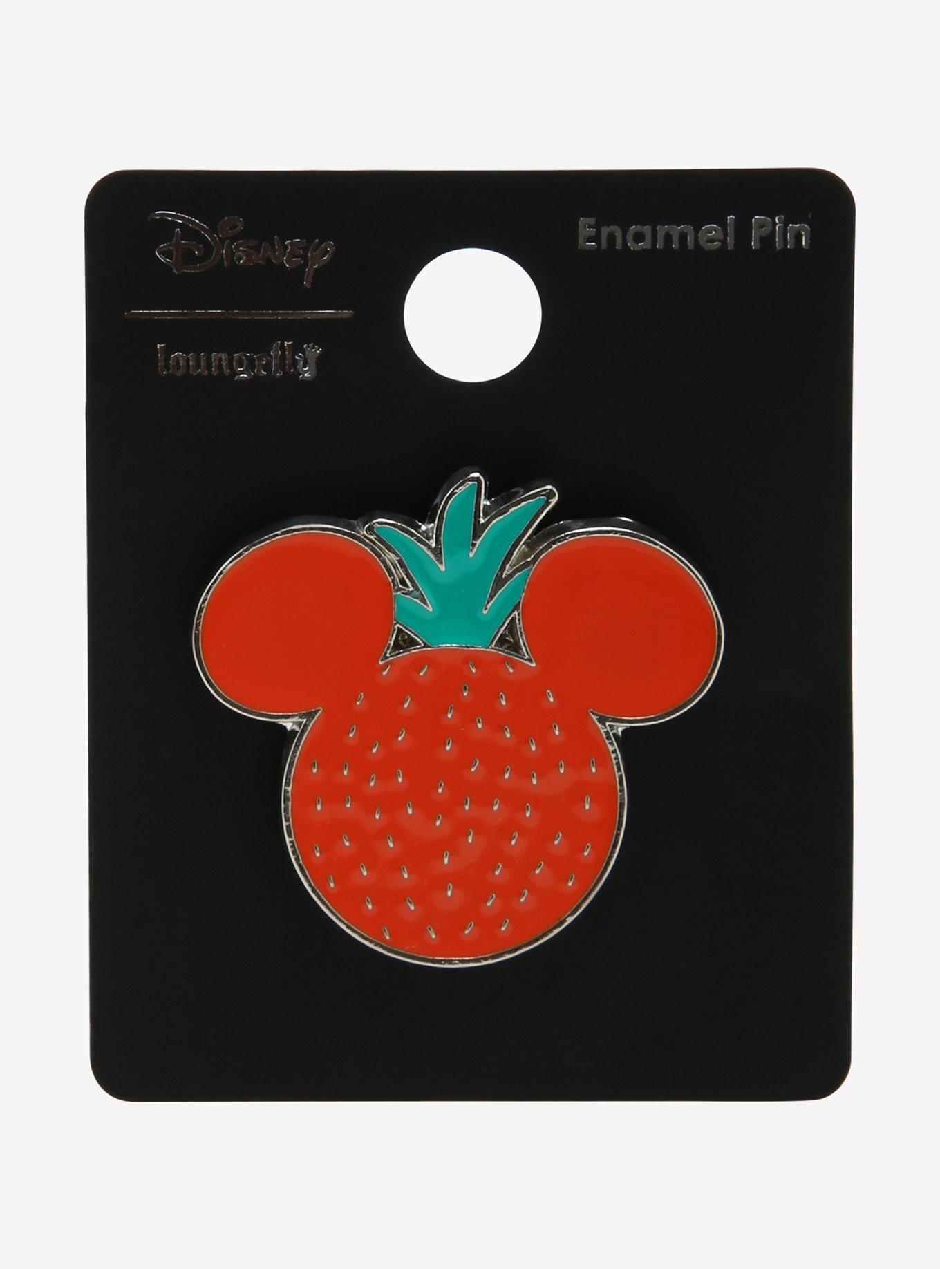 Loungefly Disney Fruit Mickey Mouse Strawberry Enamel Pin - BoxLunch Exclusive, , alternate