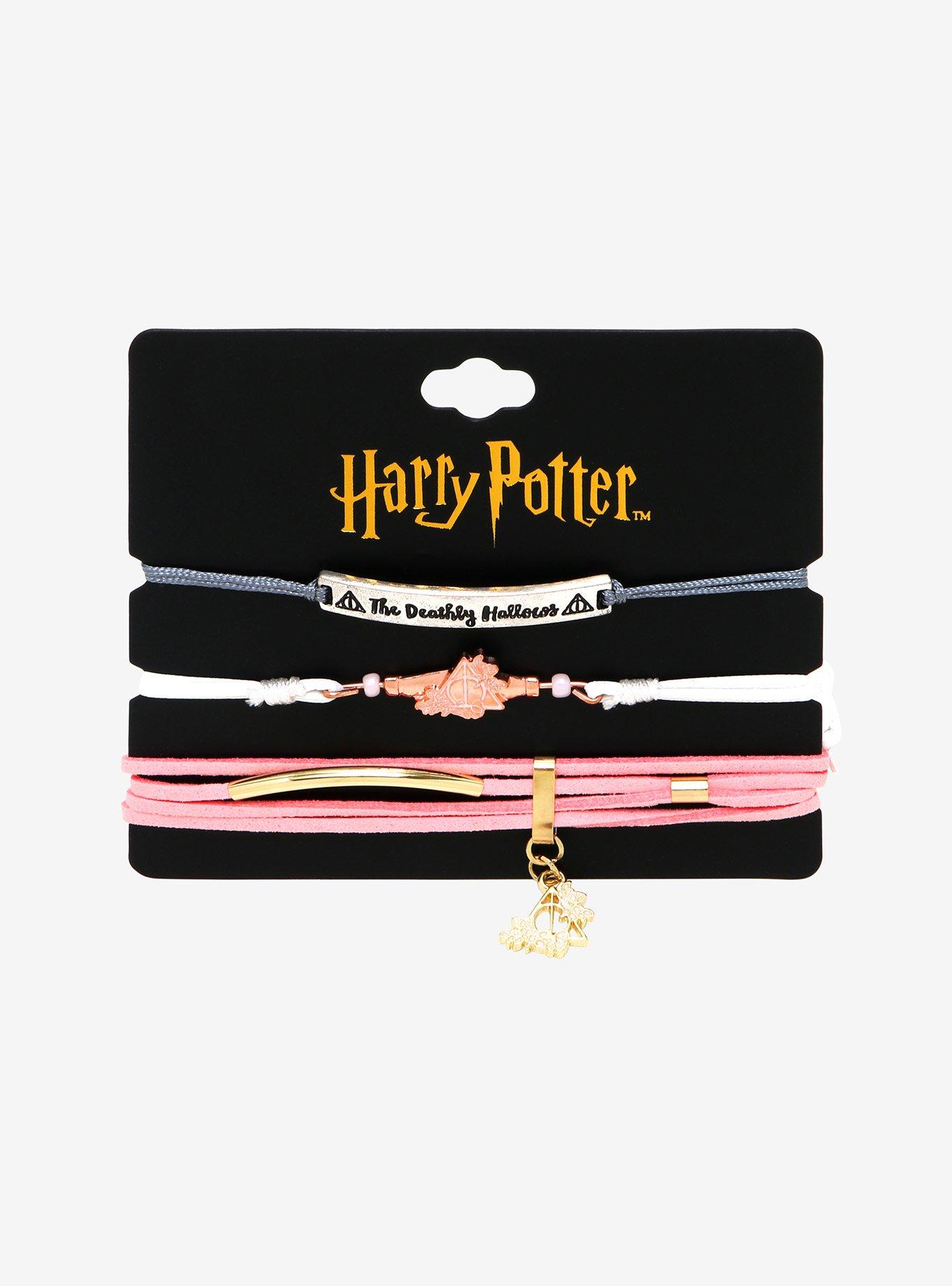 Harry Potter Deathly Hallows Cord Bracelet Set, , alternate
