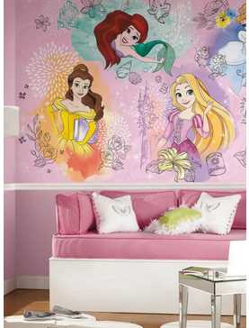 Disney Princesses Peel and Stick Mural, , hi-res