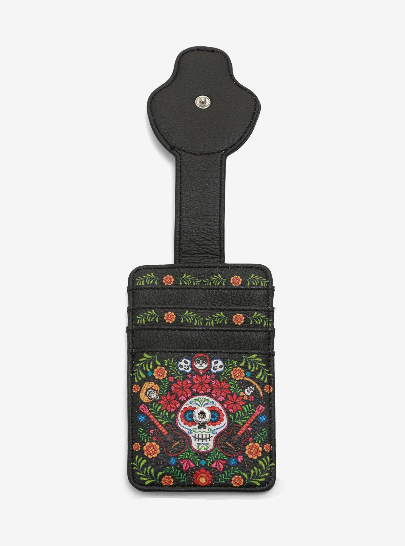 Loungefly Disney Pixar Coco Floral Cardholder - BoxLunch Exclusive, , alternate