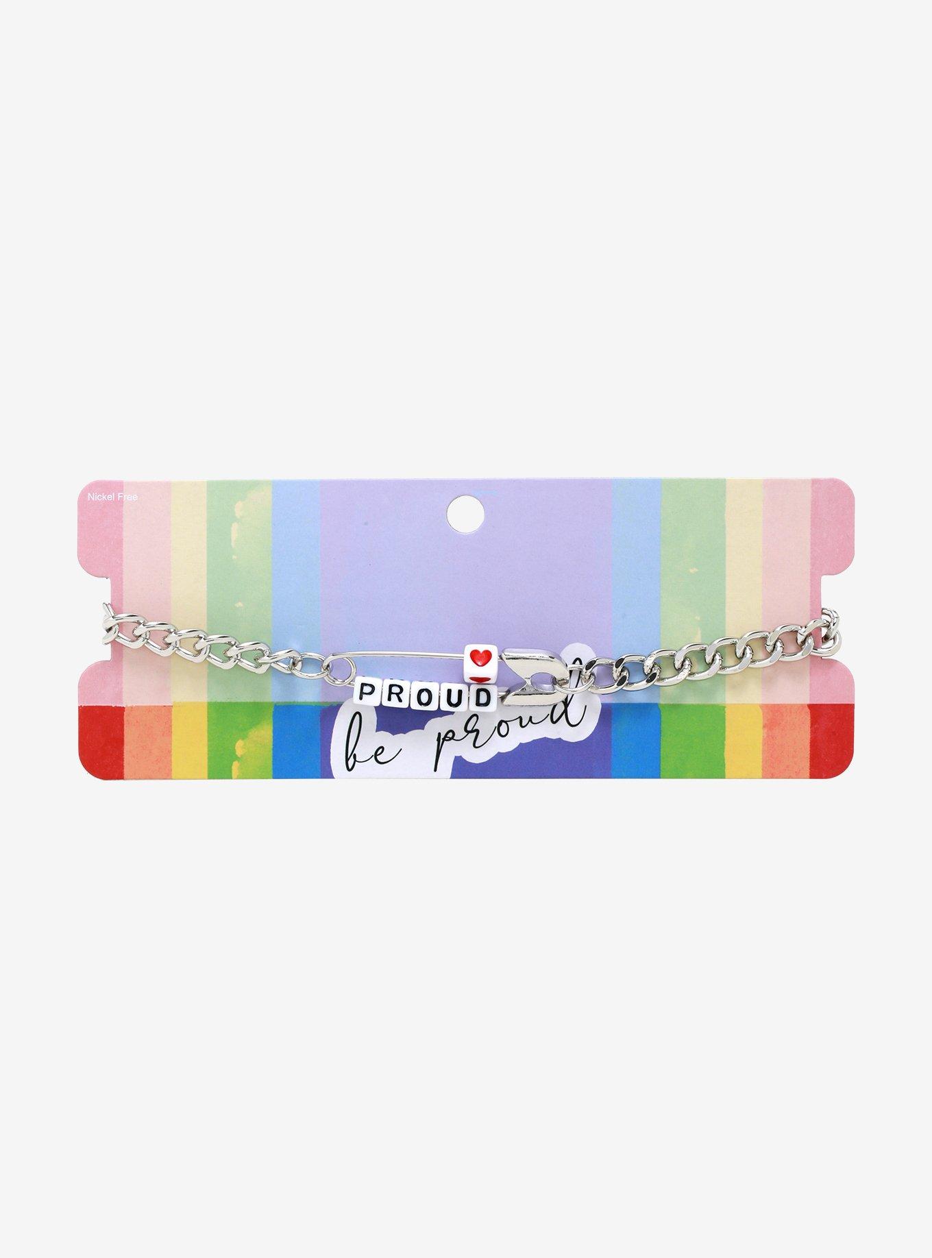 Proud Safety Pin Chain Choker, , alternate