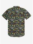 Jurassic Park Visitor Center Woven Button-Up - BoxLunch Exclusive, GREEN, alternate