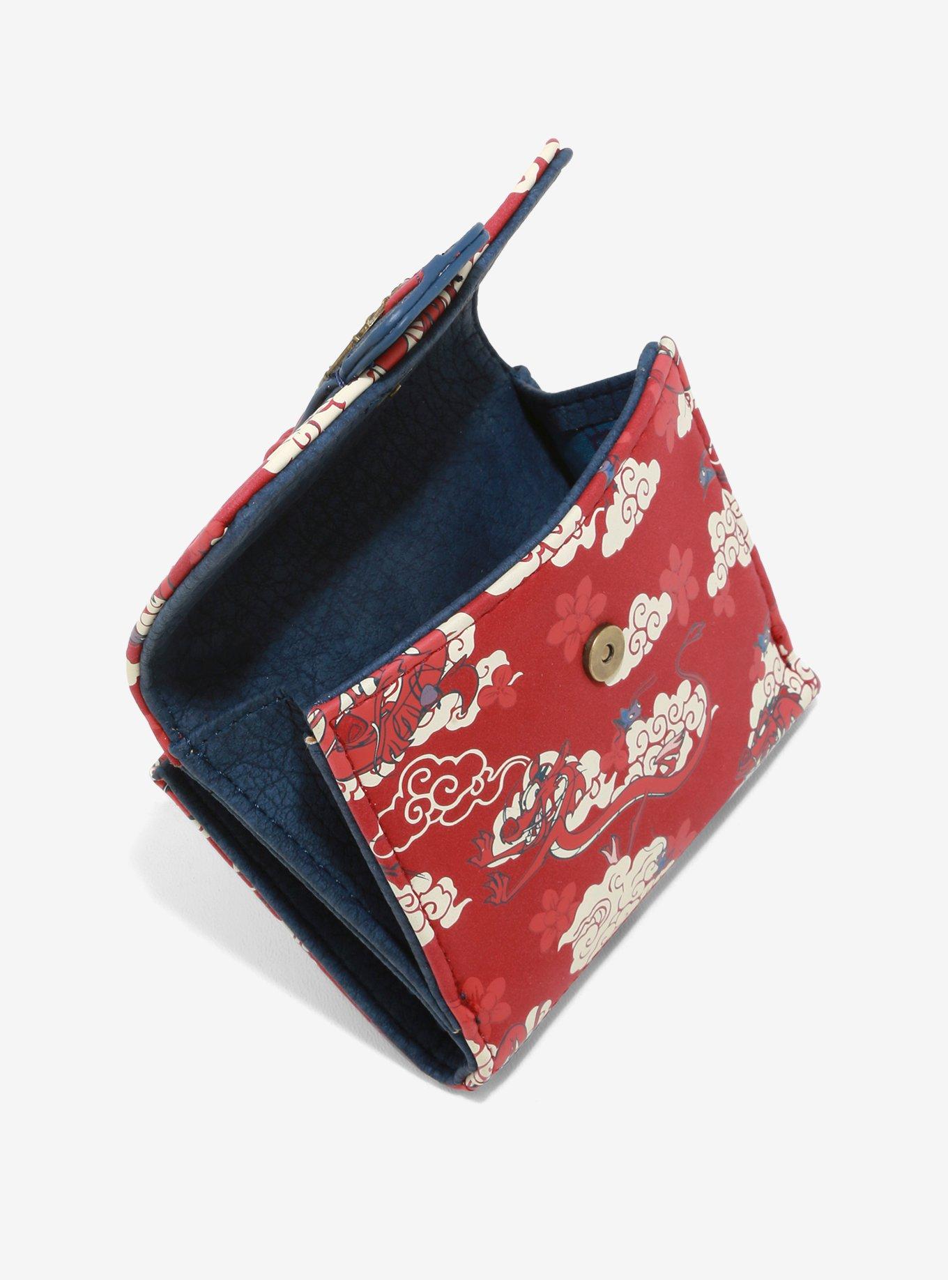 Loungefly Disney Mulan Clouds Small Wallet, , alternate