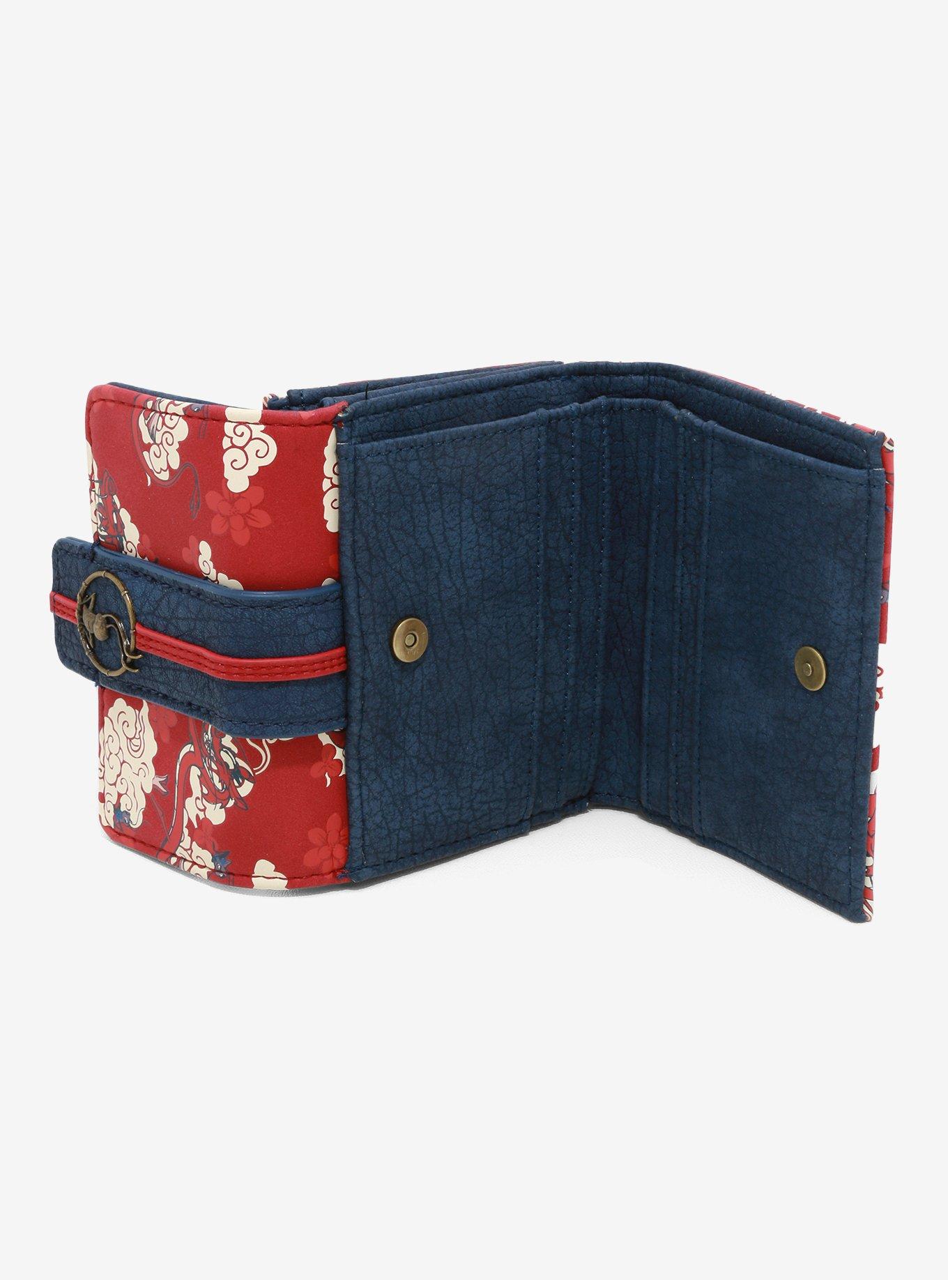 Loungefly Disney Mulan Clouds Small Wallet, , alternate