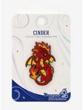 Dragons And Beasties Cinder Fire Dragon Enamel Pin, , alternate