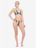 Rainbow Stripe Swim Top, MULTI, alternate