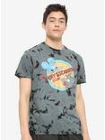 The Simpsons The Itchy & Scratchy Show Tie-Dye T-Shirt, GREY, alternate