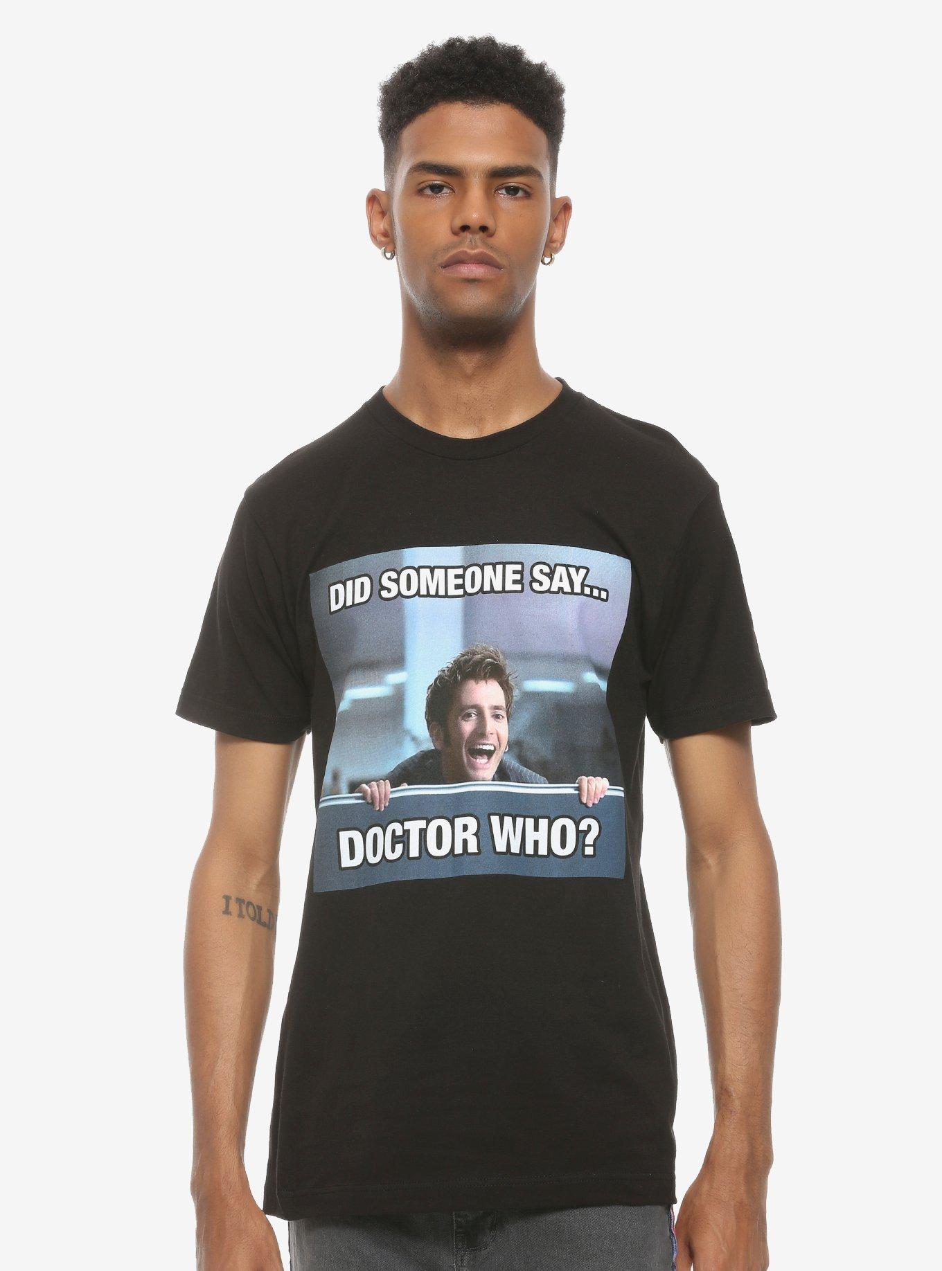 Doctor Who Did Someone Say... T-Shirt, BLACK, alternate