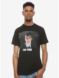 Doctor Who I'm Fine T-Shirt, BLACK, alternate