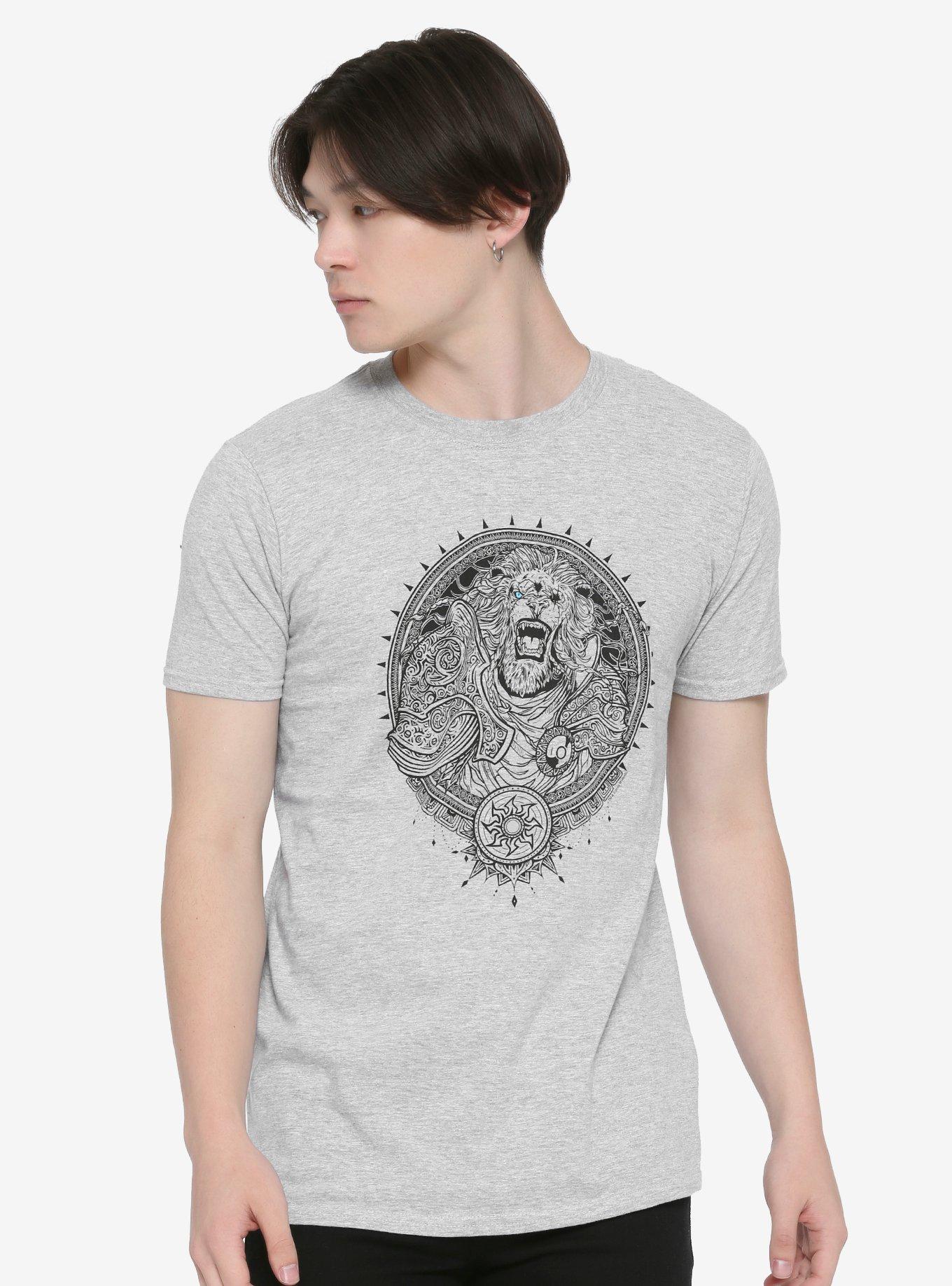 Magic: The Gathering Ajani Goldmane T-Shirt, GREY, alternate