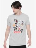 RWBY Chibi Characters T-Shirt, GREY, alternate