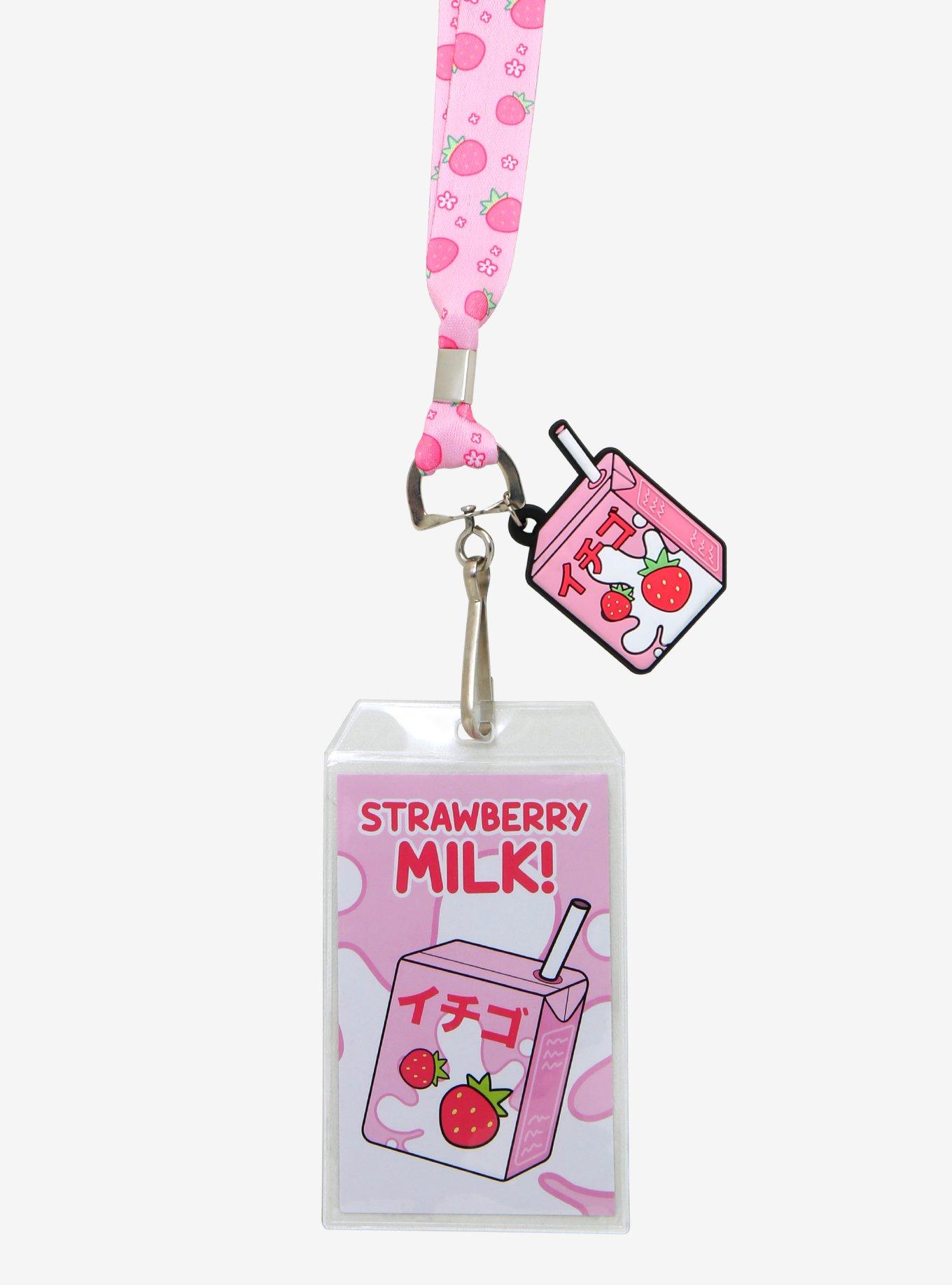 Strawberry Milk Lanyard, , alternate