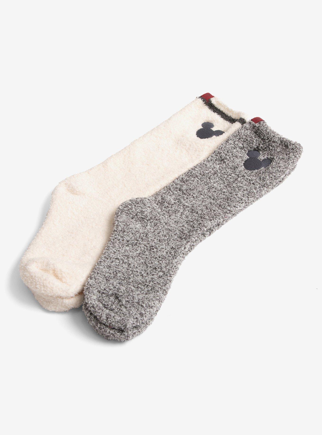 CozyChic Classic Disney Mickey Mouse 2 Pack Socks Cream Multi , , alternate