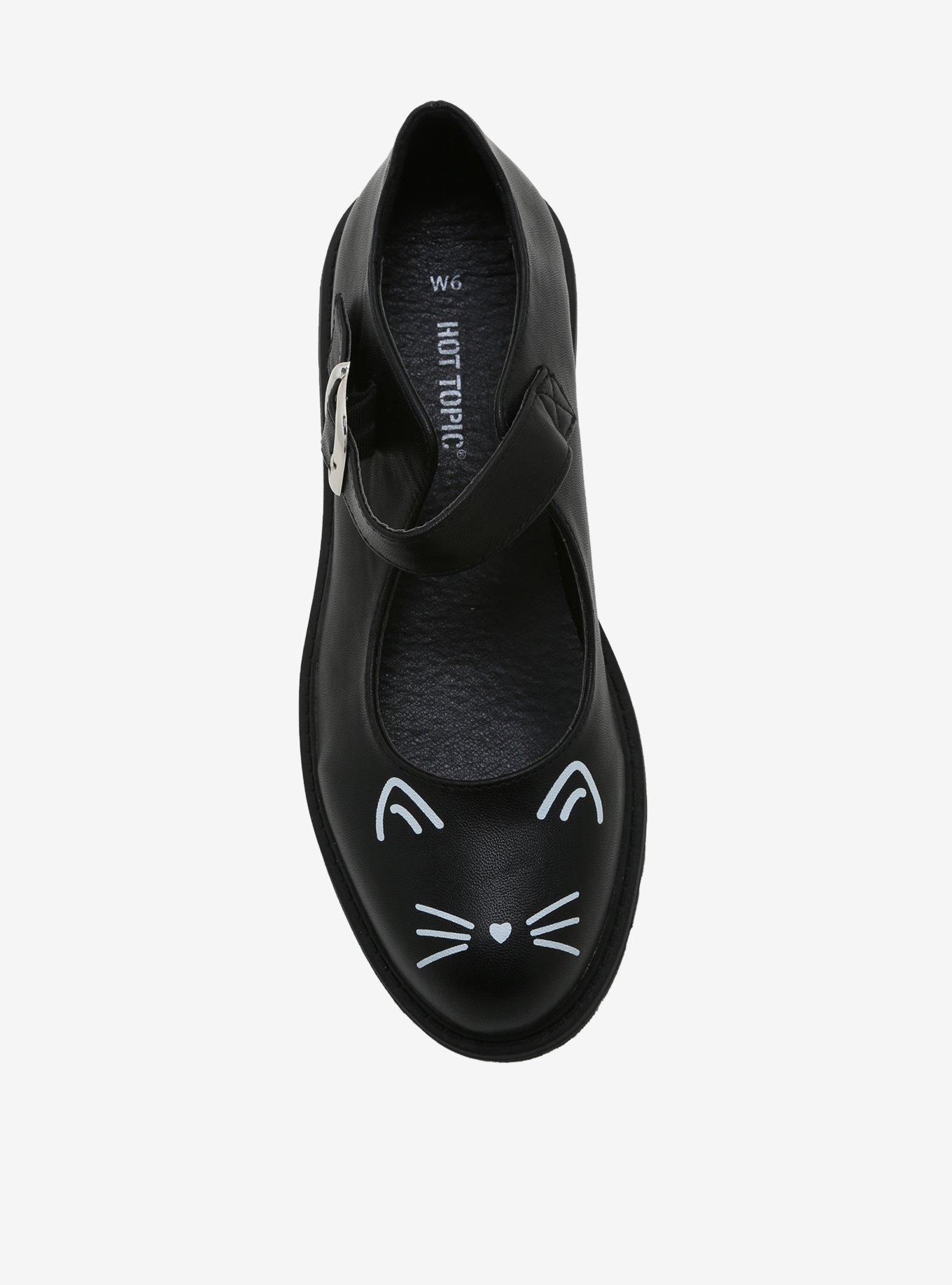 Cat Face Faux Leather Mary Janes, MULTI, alternate