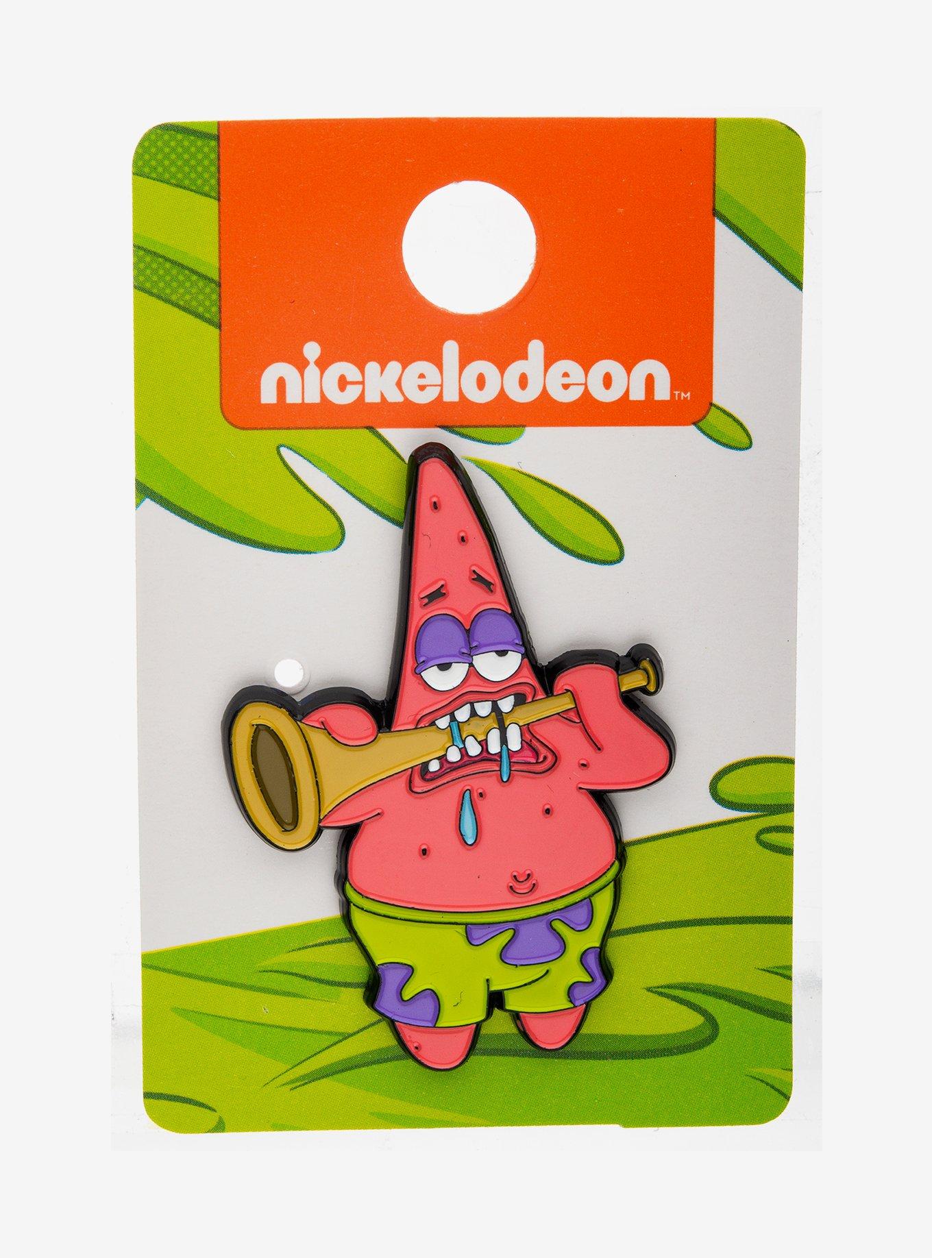 SpongeBob SquarePants Patrick Chewing On A Trumpet Enamel Pin, , alternate