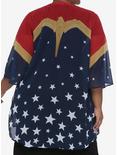 Her Universe DC Comics Wonder Woman 1984 Armor Midi Kimono Plus Size, MULTI, alternate