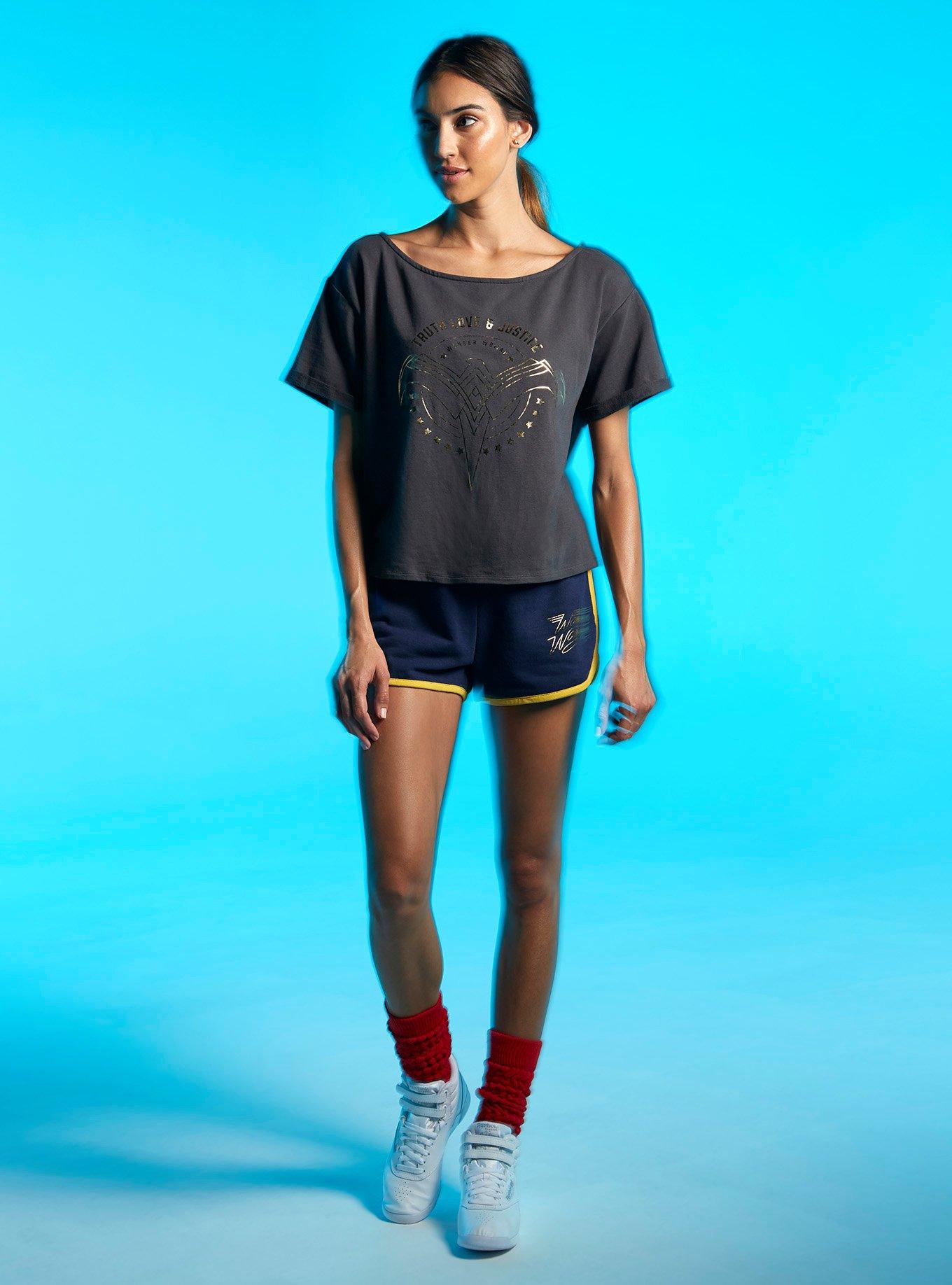 Her Universe DC Comics Wonder Woman 1984 Mineral Wash Lounge Top, MULTI, alternate