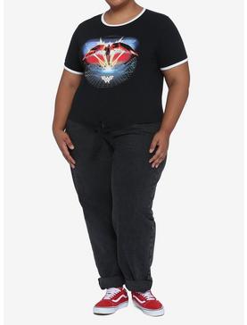 Her Universe DC Comics Wonder Woman 1984 Tie-Front Ringer T-Shirt Plus Size, , hi-res