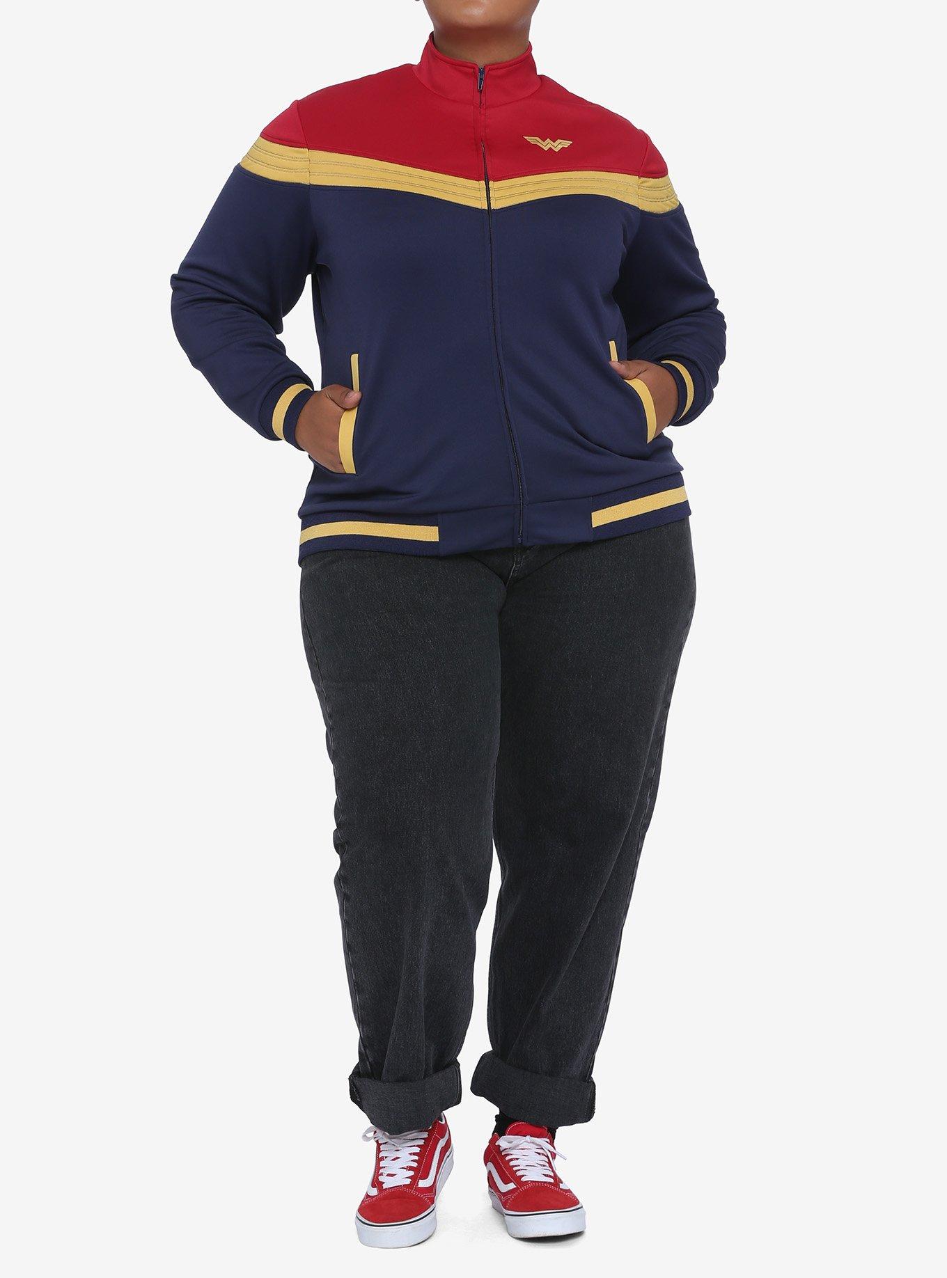 Her Universe DC Comics Wonder Woman 1984 Logo Track Jacket Plus Size, MULTI, alternate