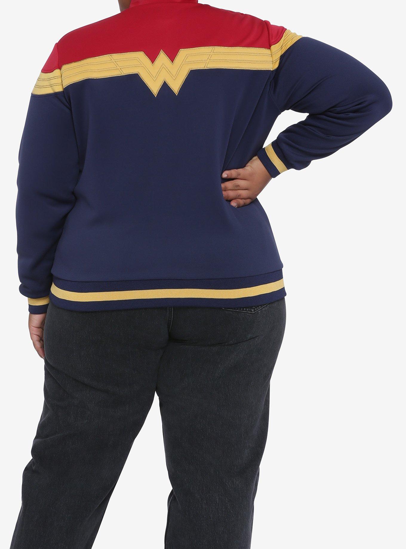 Her Universe DC Comics Wonder Woman 1984 Logo Track Jacket Plus Size, MULTI, alternate