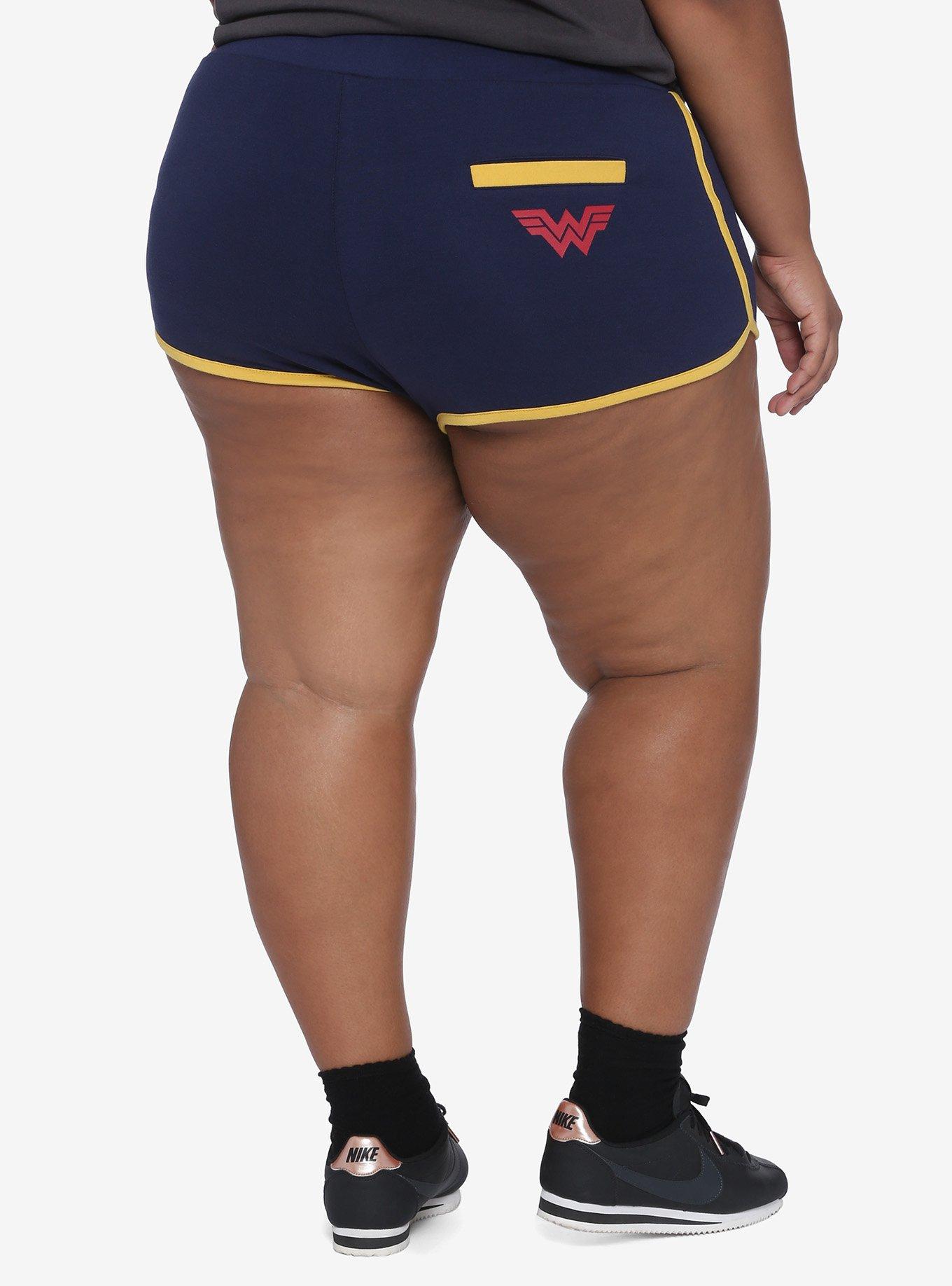 Her Universe DC Comics Wonder Woman 1984 Logo Soft Shorts Plus Size, MULTI, alternate