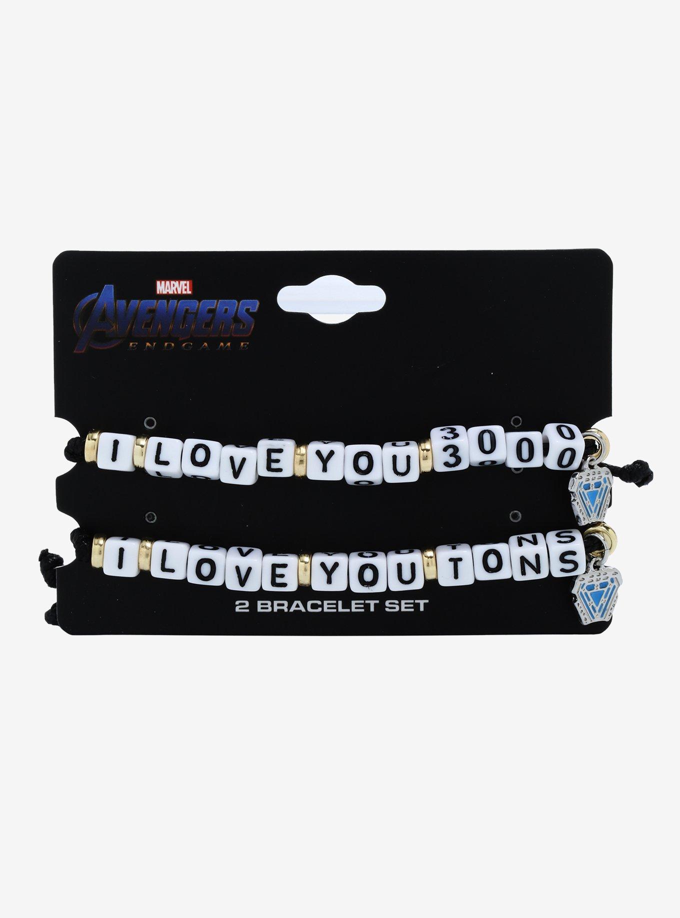 Marvel Avengers I Love You 3000 Bracelet Set, , alternate