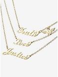 DC Comics Wonder Woman Truth Love Justice Layered Necklace - BoxLunch Exclusive, , alternate