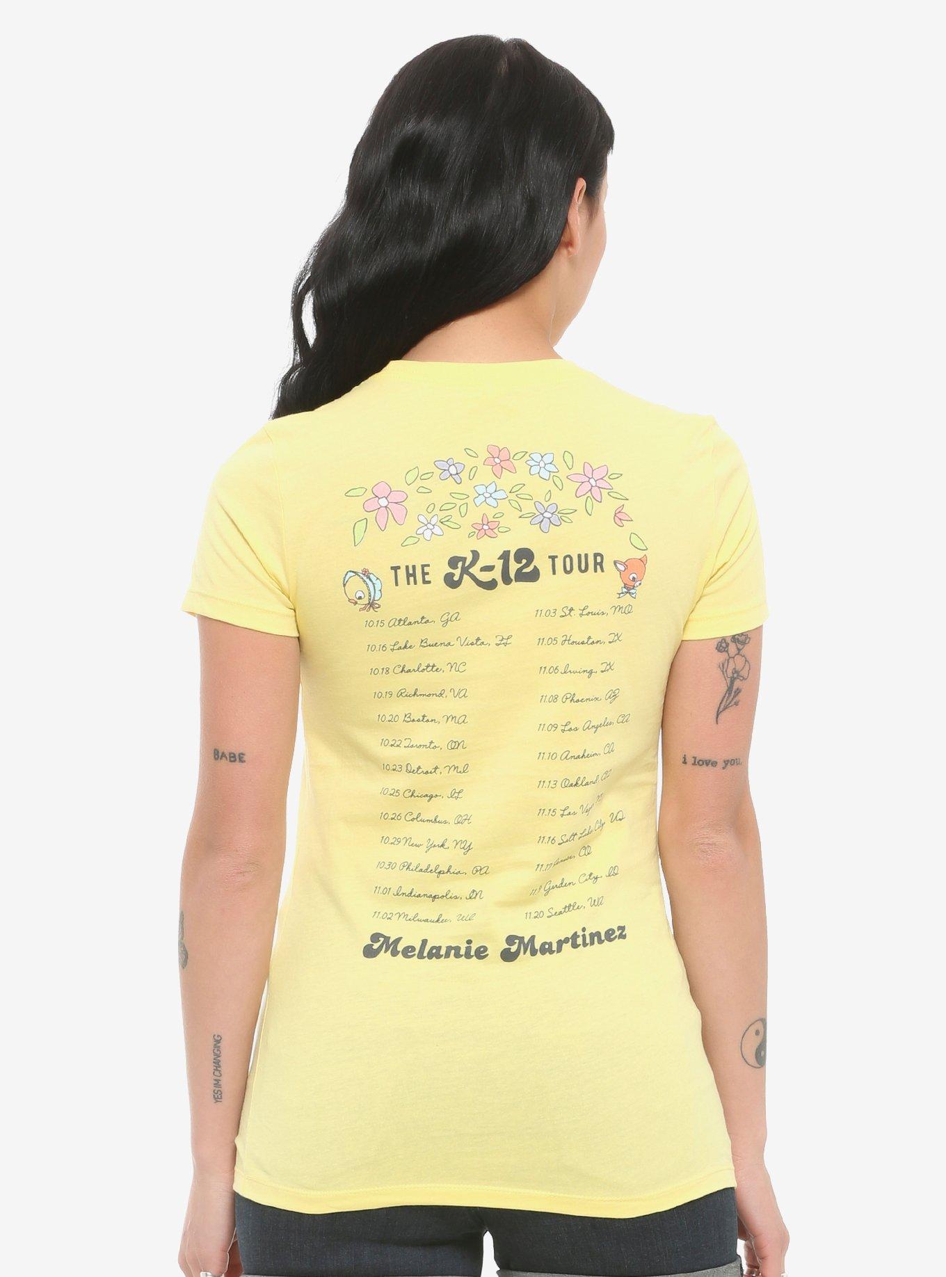 Melanie Martinez K-12 Tour Cartoon Bus Girls T-Shirt, YELLOW, alternate
