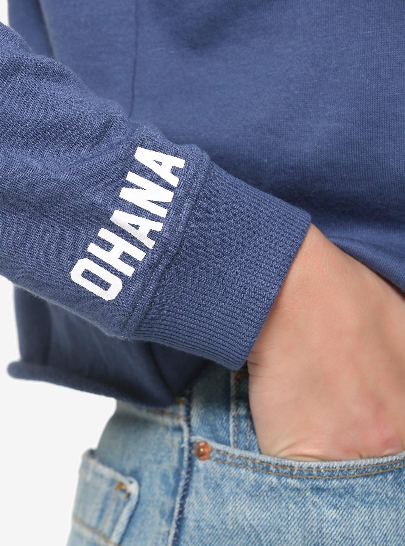 Disney Lilo & Stitch Stitch Ohana Women's Henley Sweater - BoxLunch Exclusive, BLUE, alternate