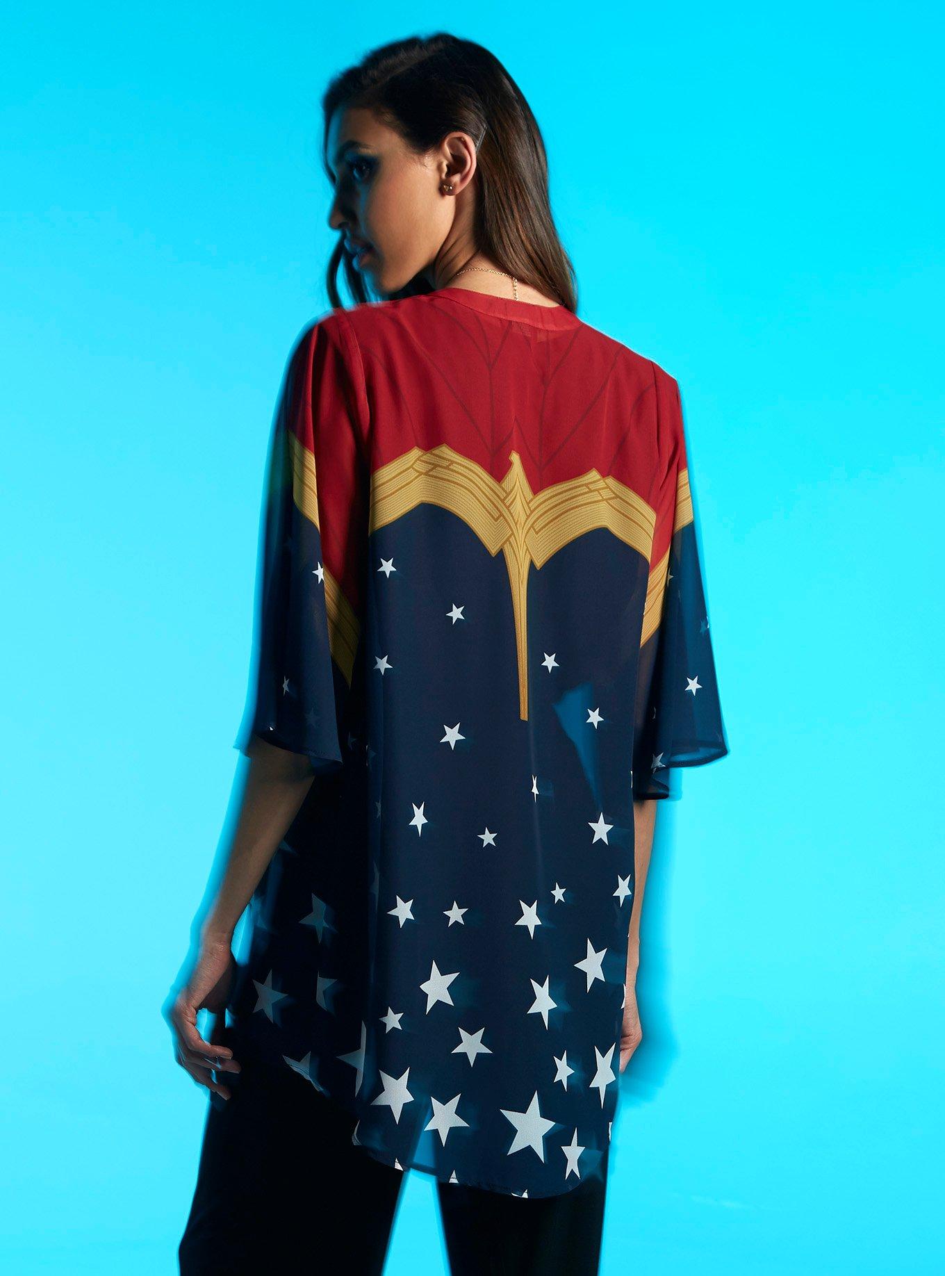 Her Universe DC Comics Wonder Woman 1984 Armor Midi Kimono, MULTI, alternate