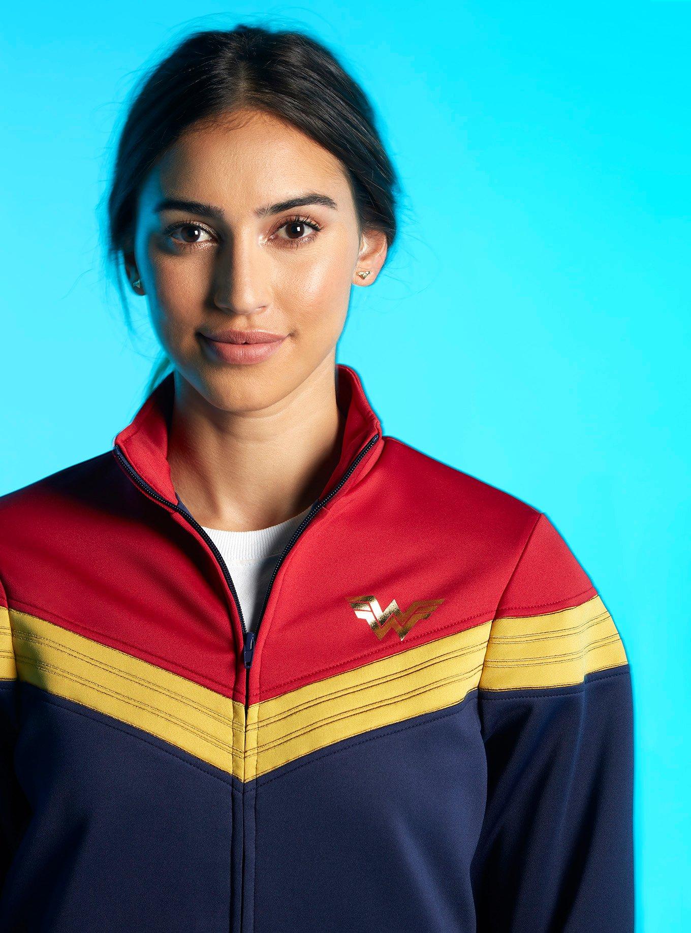 Her Universe DC Comics Wonder Woman 1984 Logo Girls Track Jacket, MULTI, alternate