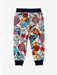 Marvel Avengers Doodle Icons Toddler Joggers - BoxLunch Exclusive, MULTI, alternate