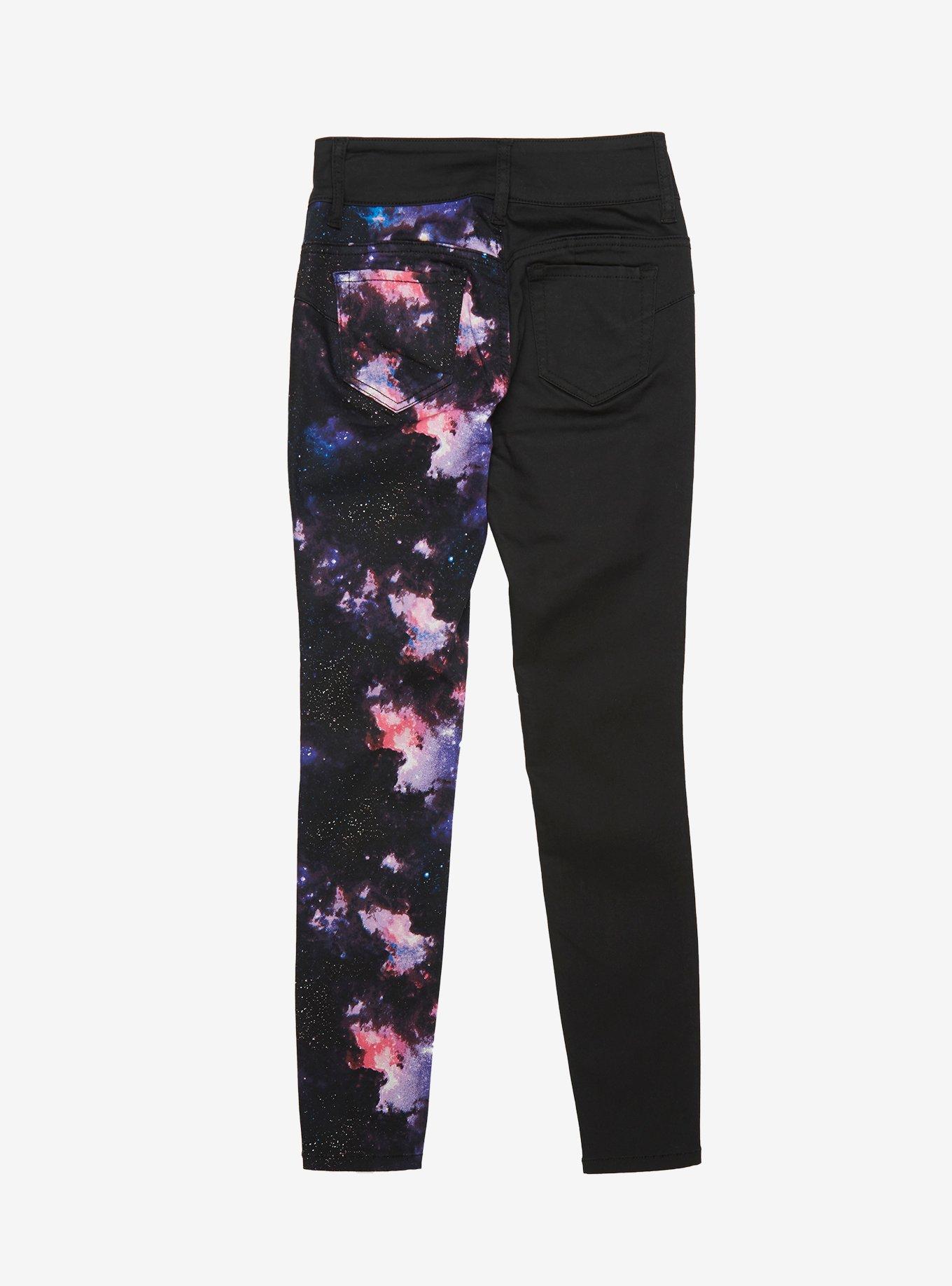 HT Denim Galaxy Split Leg Hi-Rise Super Skinny Jeans, GALAXY, alternate