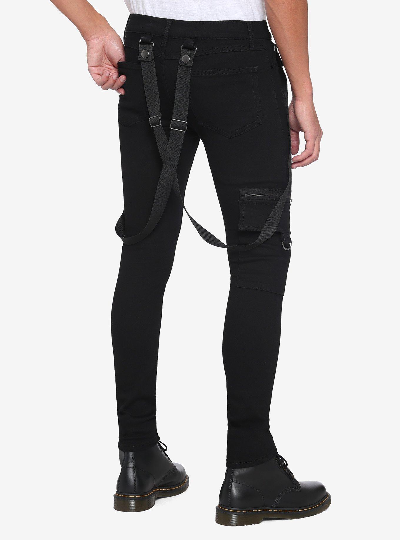 HT Denim Black Bondage Stinger Jeans, BLACK, alternate