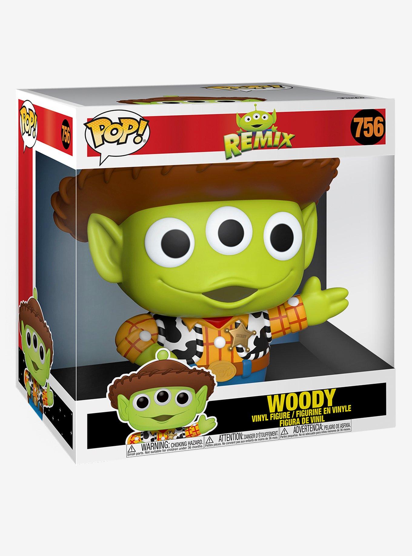 Funko Disney Pixar Remix Pop! Woody 10 Inch Vinyl Figure, , alternate