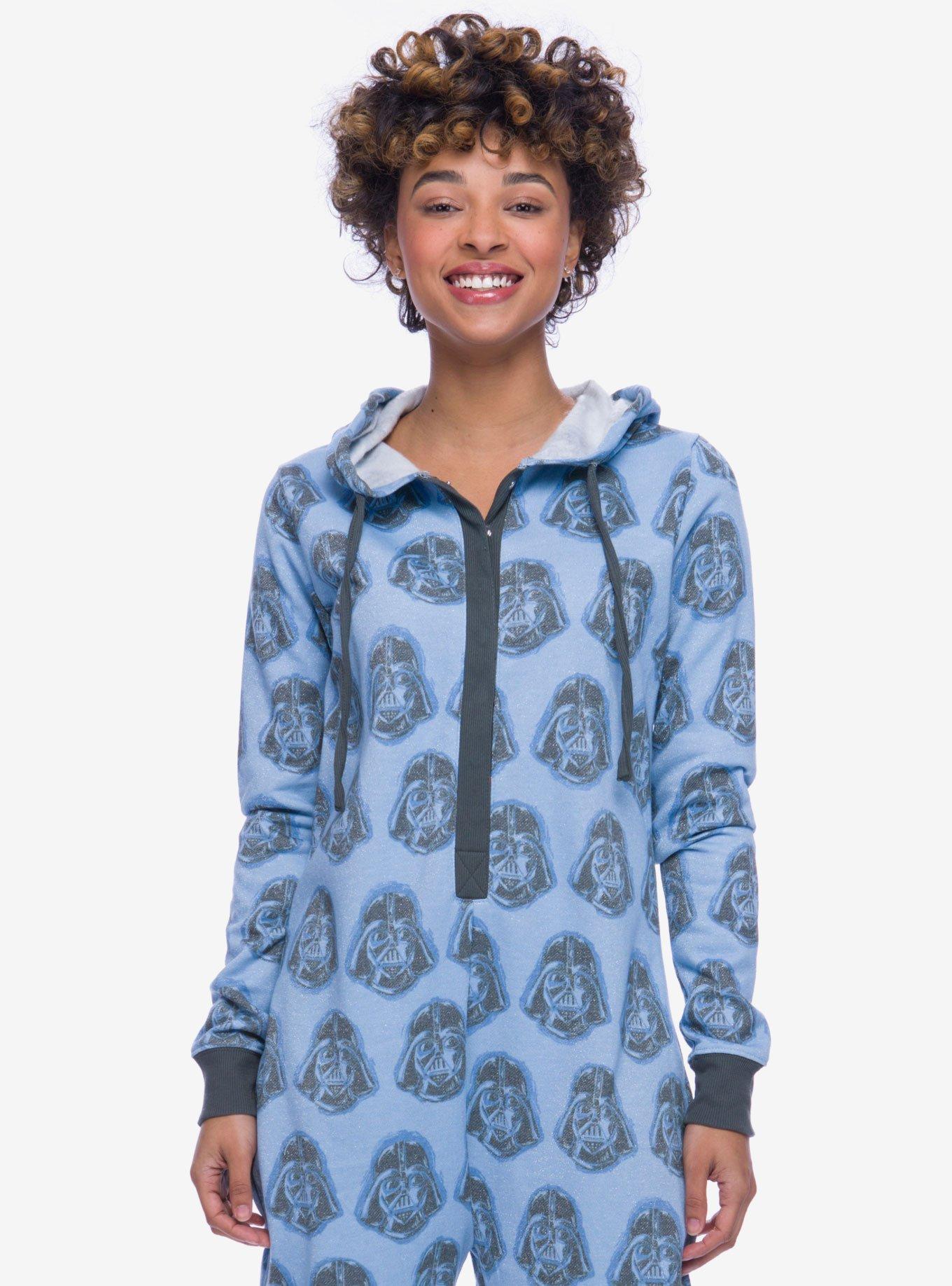 Star Wars Darth Vader Sparkle Union Suit, BLUE, alternate