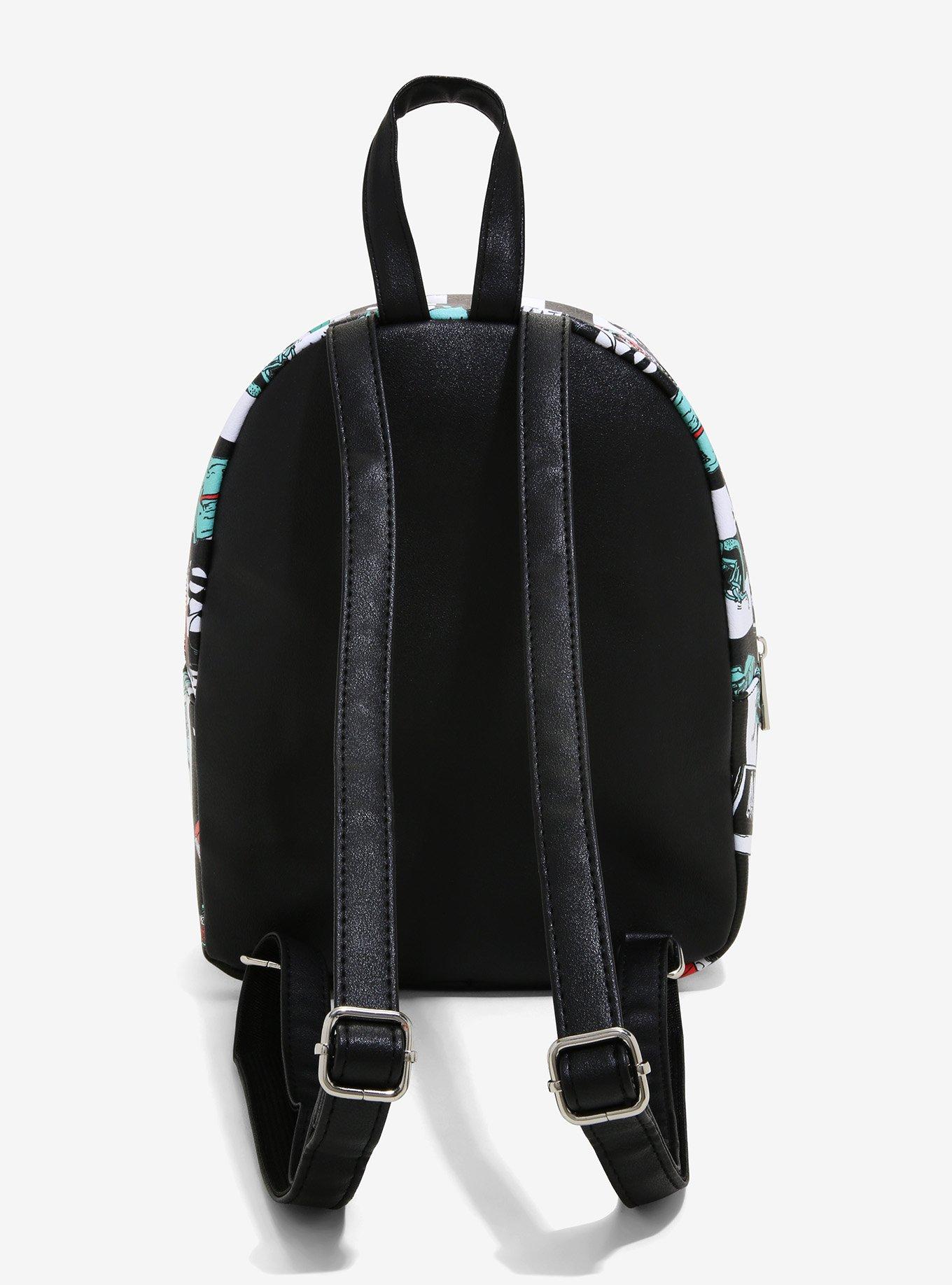 Beetlejuice Stripe Icons Mini Backpack | Hot Topic display picture 3