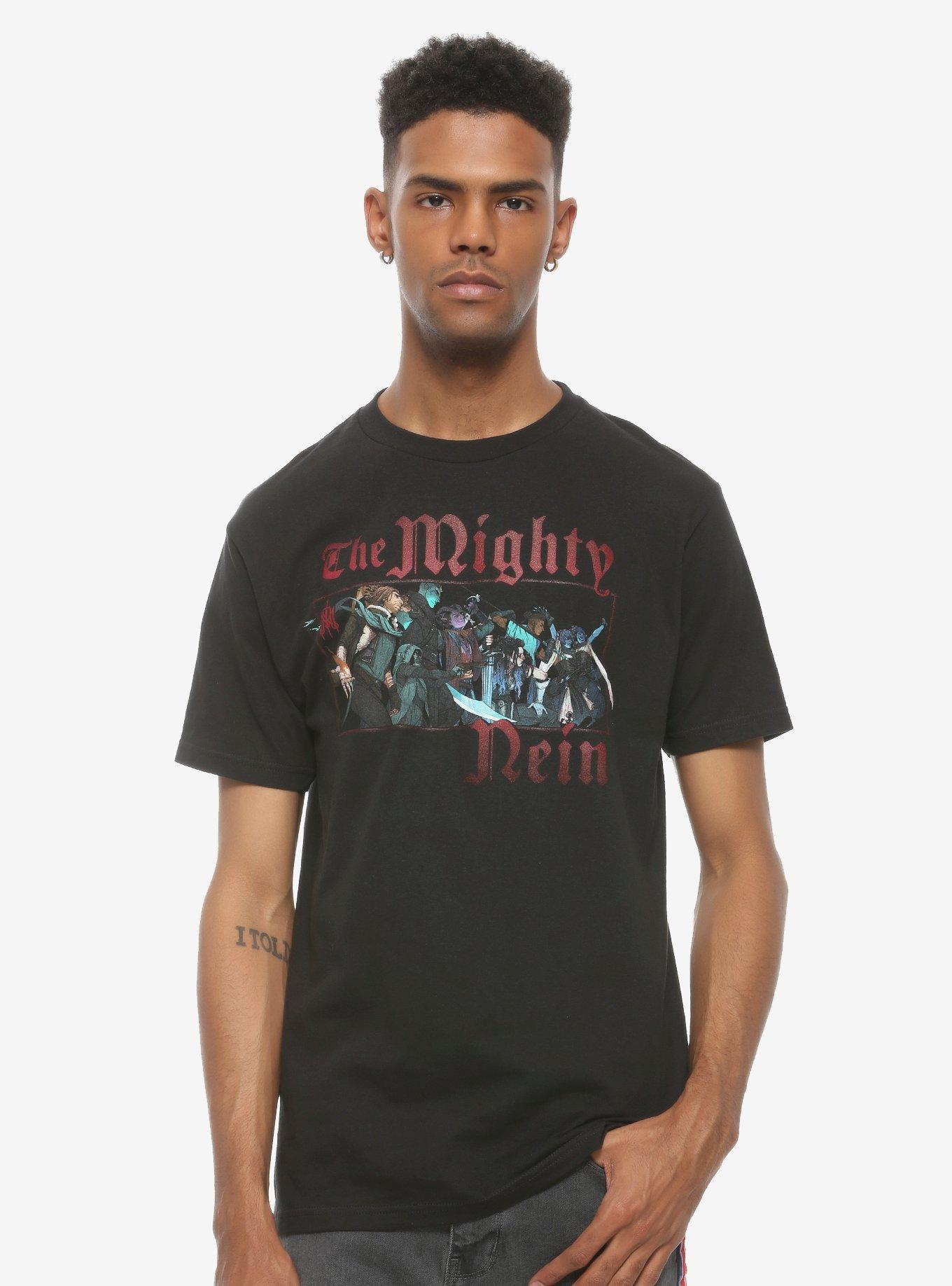 Critical Role The Mighty Nein Group T-Shirt, BLACK, alternate