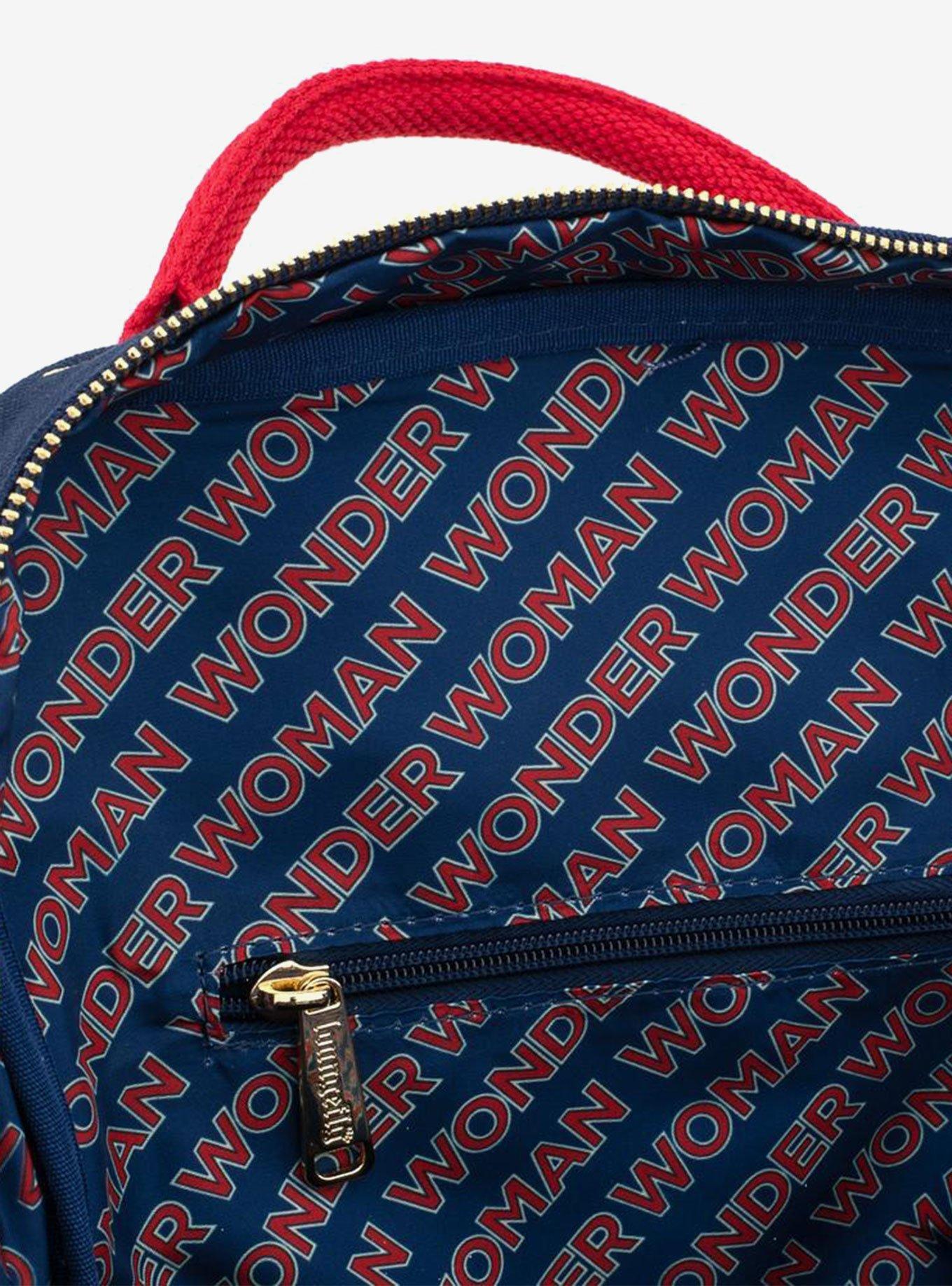 Loungefly DC Comics Wonder Woman Logo Mini Backpack, , alternate