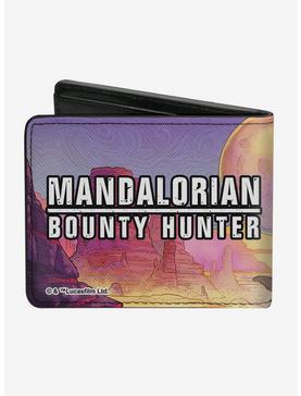 Star Wars The Mandalorian Bounty Hunter Riding Blurrg Bifold Wallet, , hi-res