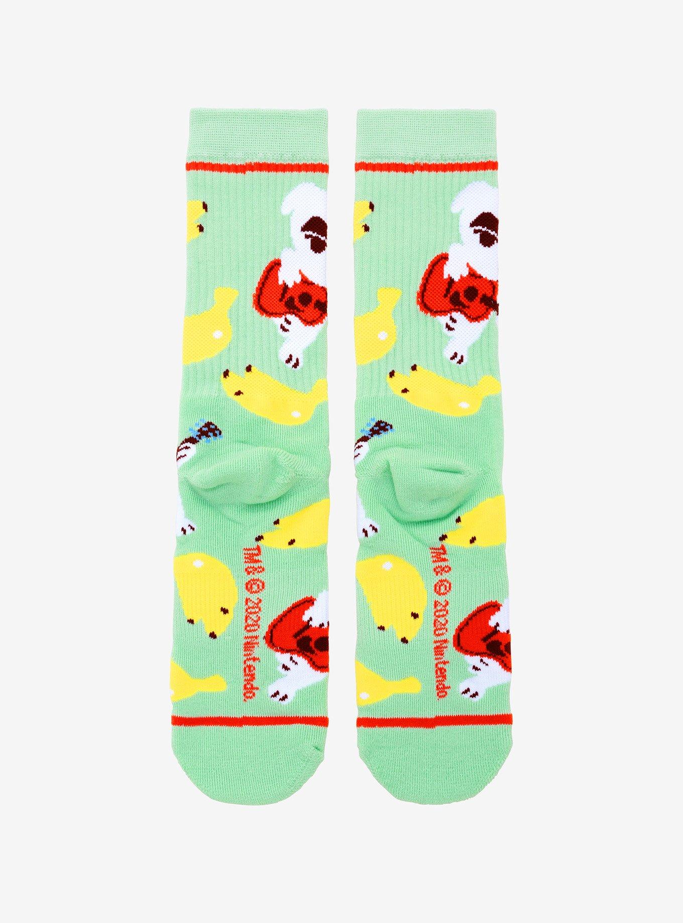 Nintendo Animal Crossing K.K. Slider Banana Crew Socks - BoxLunch Exclusive, , alternate