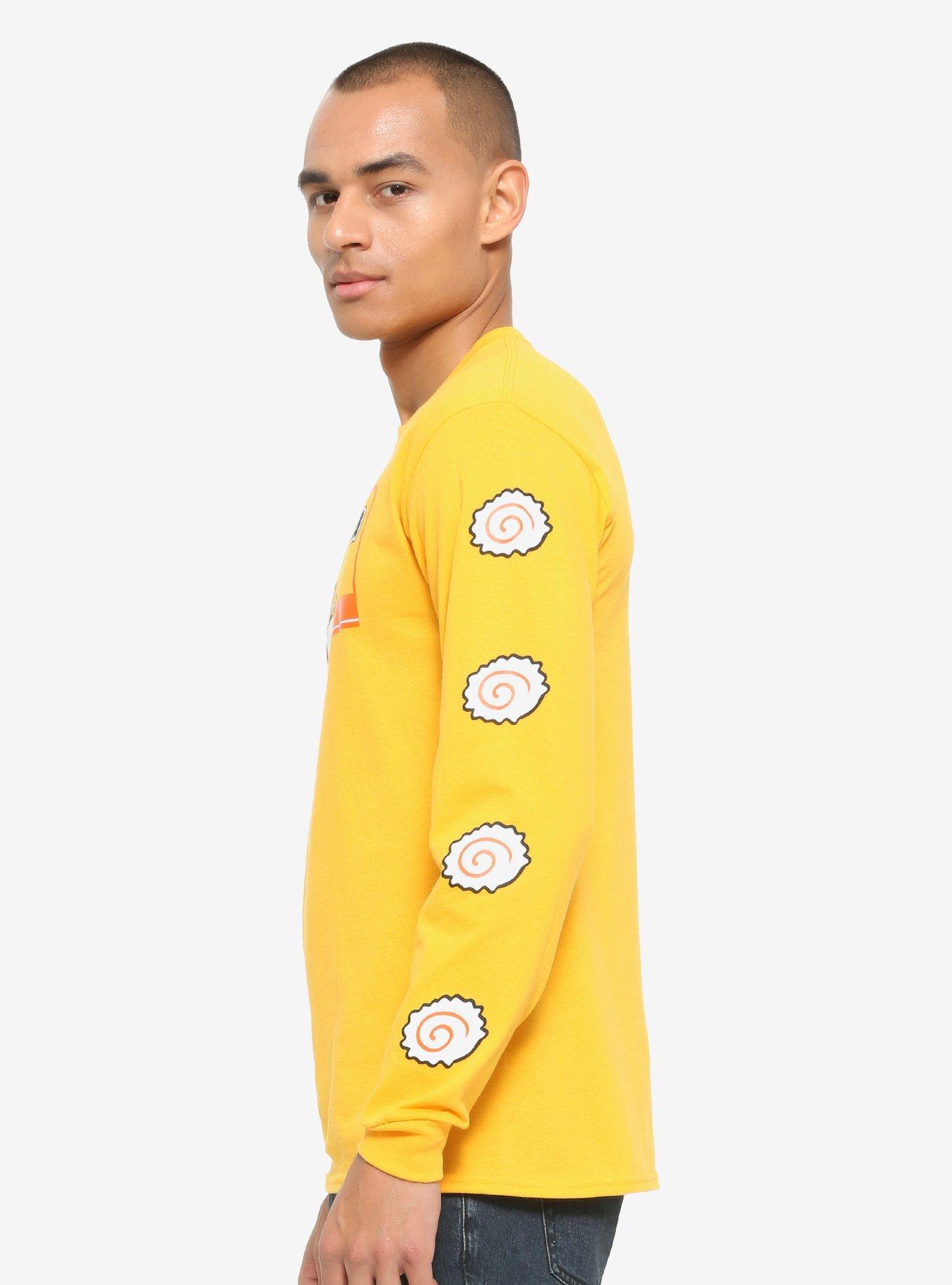 Naruto Shippuden Ichiraku Ramen Noodle Soup Long Sleeve T-Shirt - BoxLunch Exclusive, GOLD, alternate