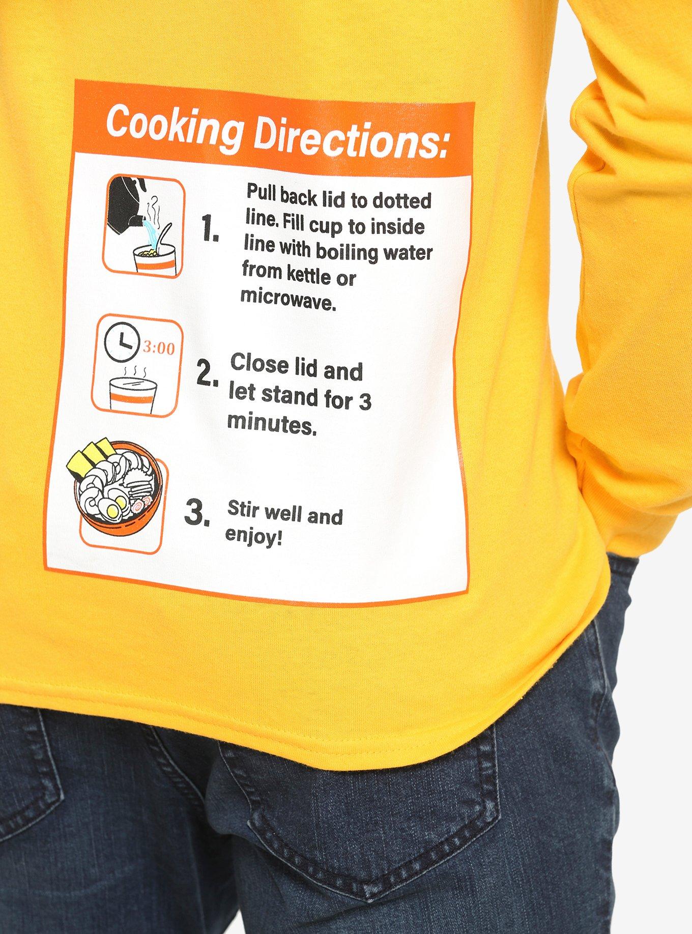 Naruto Shippuden Ichiraku Ramen Noodle Soup Long Sleeve T-Shirt - BoxLunch Exclusive, GOLD, alternate