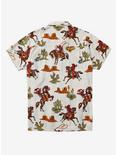 Marvel Deadpool Cowboy Allover Print Woven Button-Up - BoxLunch Exclusive, TAN/BEIGE, alternate
