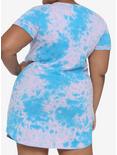 Fruits Basket Pink & Blue Group Tie-Dye T-Shirt Dress Plus Size, TIE DYE, alternate
