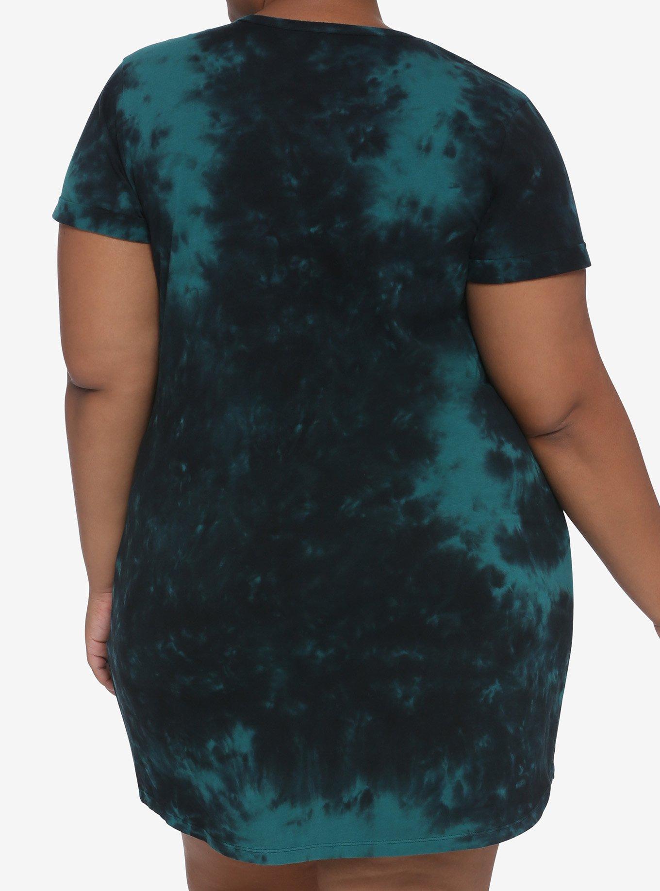 Friday The 13th Many Moods Of Jason Tie-Dye T-Shirt Dress Plus Size, TIE DYE, alternate