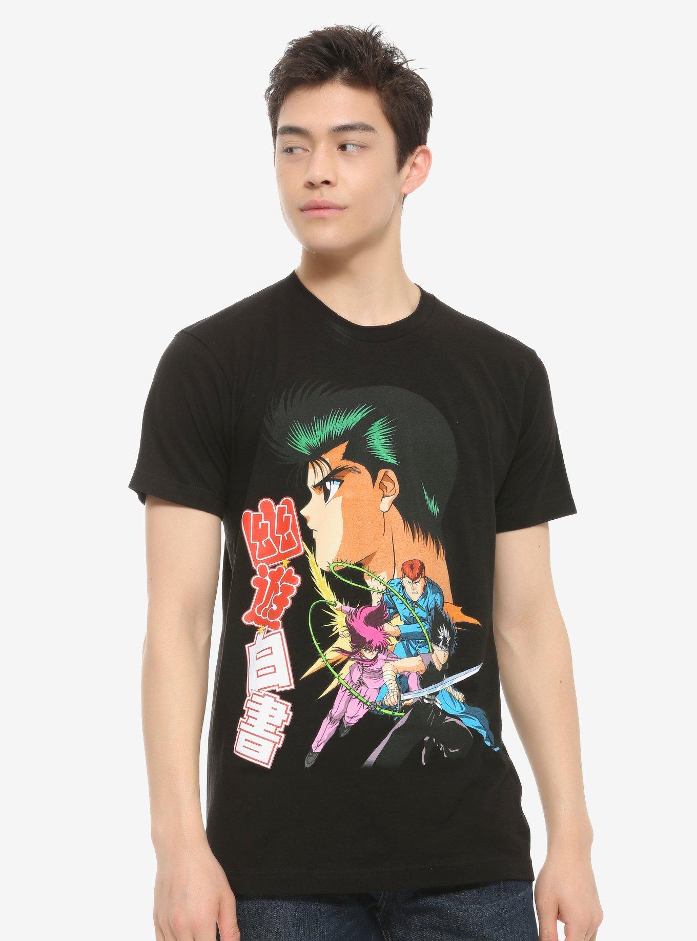 Yu Yu Hakusho Group T-Shirt, BLACK, alternate