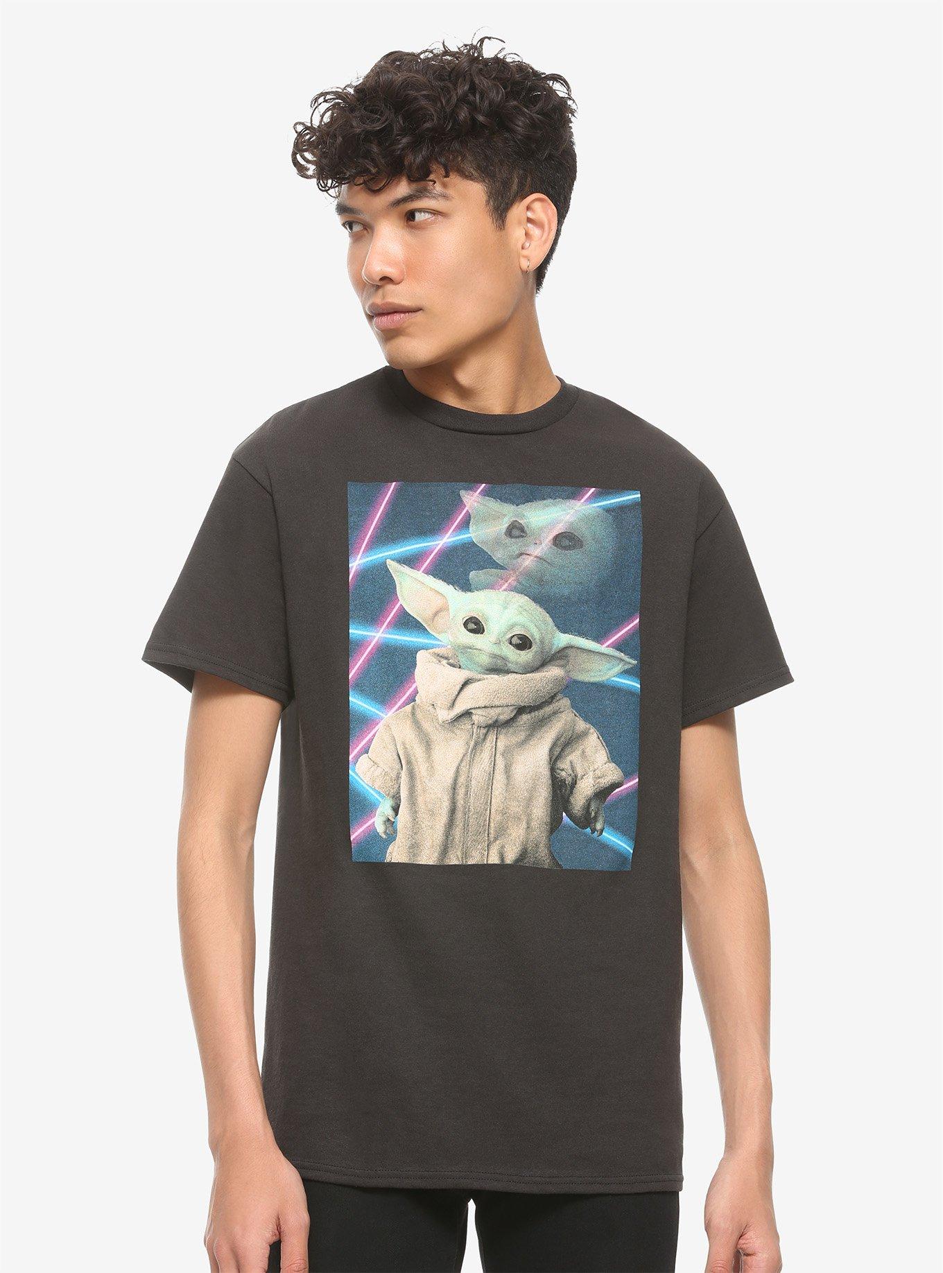 Star Wars The Mandalorian The Child Yearbook Portrait T-Shirt, BLACK, alternate